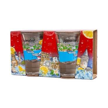İçmeler Themed Set of Two Shot Glasses - Standart - 2