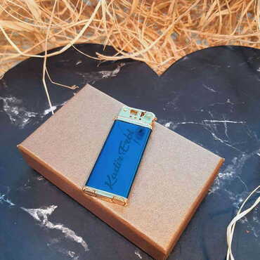Name Personalised Gasoline Gold Metal Lighter - 5