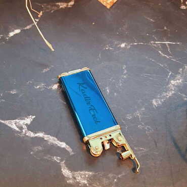 Name Personalised Gasoline Gold Metal Lighter - 3