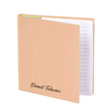 İsme Özel Çizgili Organizer Defter - Thumbnail