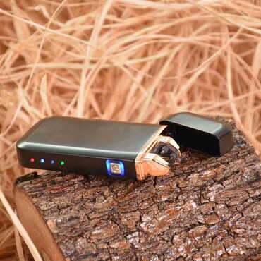 Myros - İsme Özel Elektrikli Yuvarlak Köşeli Metal Çakmak