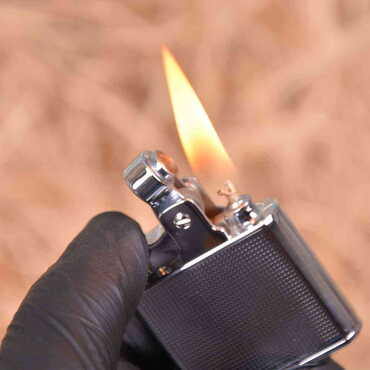 Toptan İsme Özel Metal Gri Çakmak - 3