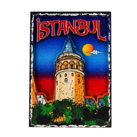 Toptan İstanbul Temalı 3d Resi̇mli̇ Ahşap Magnet - 31