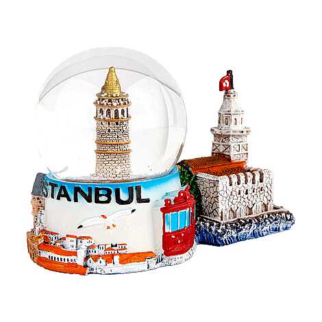 İstanbul Temalı BİBLOLU POLYESTER SULUKÜRE 65 MM - 5