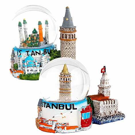 İstanbul Temalı BİBLOLU POLYESTER SULUKÜRE 65 MM - 2