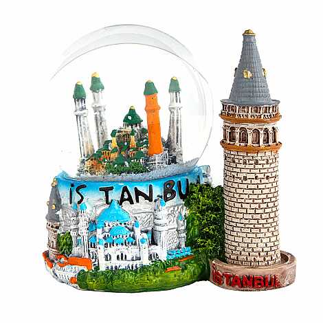 İstanbul Temalı BİBLOLU POLYESTER SULUKÜRE 65 MM - 3
