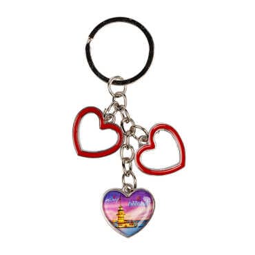 Istanbul Themed I Love Keychain