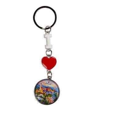 Istanbul Themed I Love Keychain