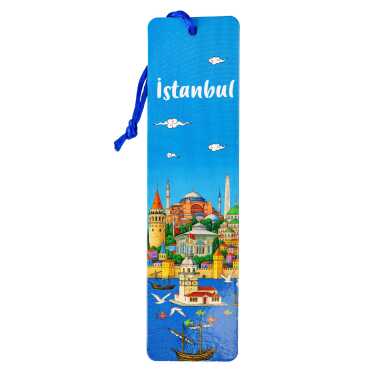 İstanbul Temalı İPLİ KİTAP AYRACI - 4