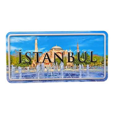 Istanbul Themed Embossed Pvc Oppression Fridge Magnet - 23