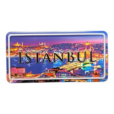Istanbul Themed Embossed Pvc Oppression Fridge Magnet - 25