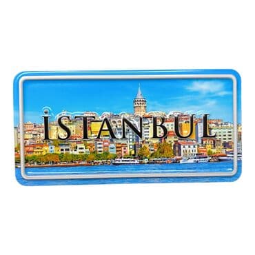 Istanbul Themed Embossed Pvc Oppression Fridge Magnet - 27