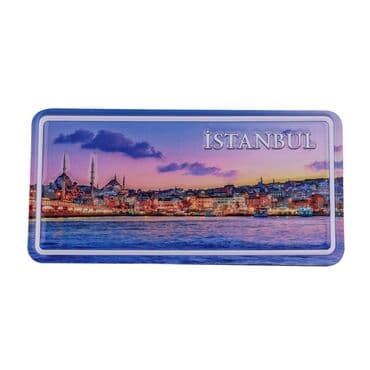 Istanbul Themed Embossed Pvc Oppression Fridge Magnet - 9