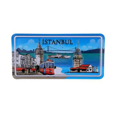 Istanbul Themed Embossed Pvc Oppression Fridge Magnet - 10