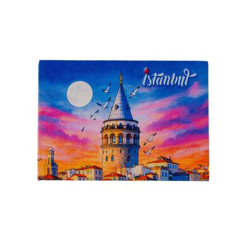İstanbul Temalı Kanvas Şövale Tablo 70x100 mm - 5