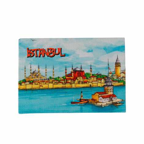 İstanbul Temalı Kanvas Şövale Tablo 70x100 mm - 6