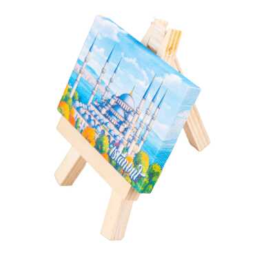 İstanbul Temalı Kanvas Şövale Tablo 70x100 mm - 2