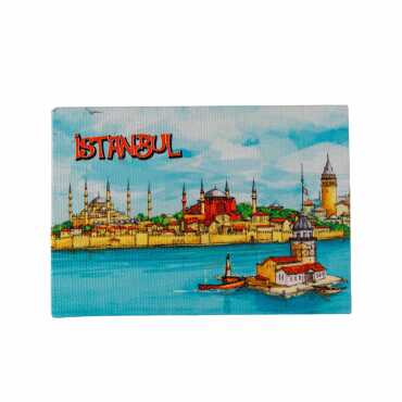 İstanbul Temalı Kanvas Şövale Tablo 70x100 mm - 7