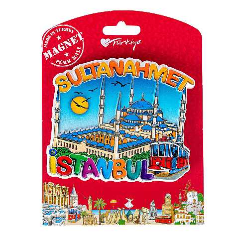 İstanbul Temalı Kartonetli Uv Polyester Magnet - 4