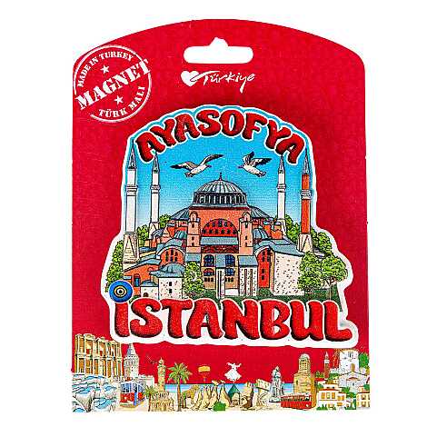 İstanbul Temalı Kartonetli Uv Polyester Magnet - 5