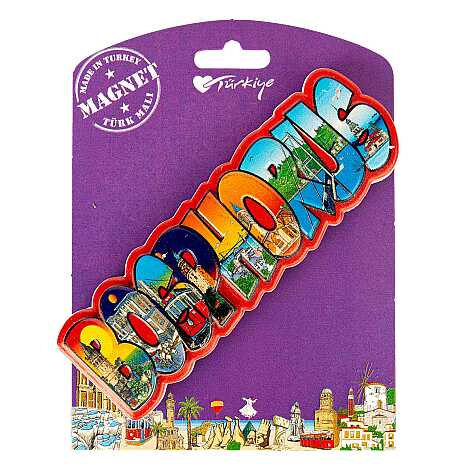 İstanbul Temalı Kartonetli Uv Polyester Magnet - 7