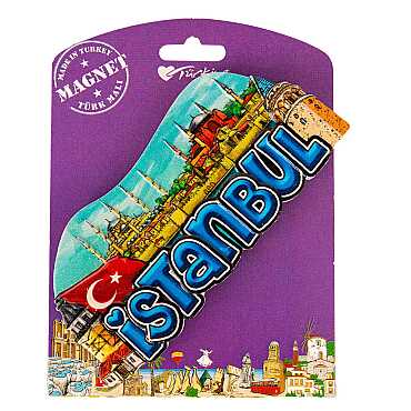 İstanbul Temalı Kartonetli Uv Polyester Magnet - 10