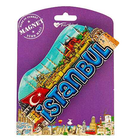 İstanbul Temalı Kartonetli Uv Polyester Magnet - 10