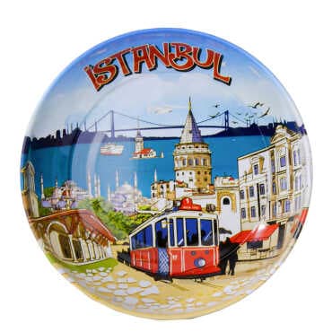 İstanbul Themed Metal Bowl 115 mm