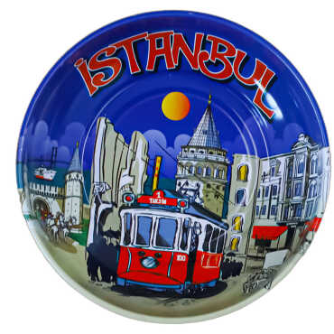 İstanbul Themed Metal Bowl 115 mm - 7