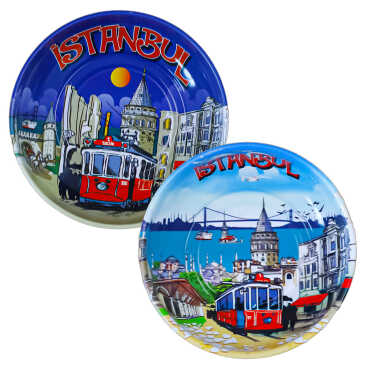 İstanbul Themed Metal Bowl 115 mm - 3
