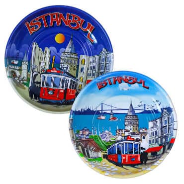 İstanbul Temalı Metal Kase 75 mm - 2