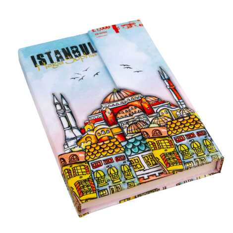 İstanbul Temalı Mıknatıs Defter Kücük 100x140x15 mm - 3
