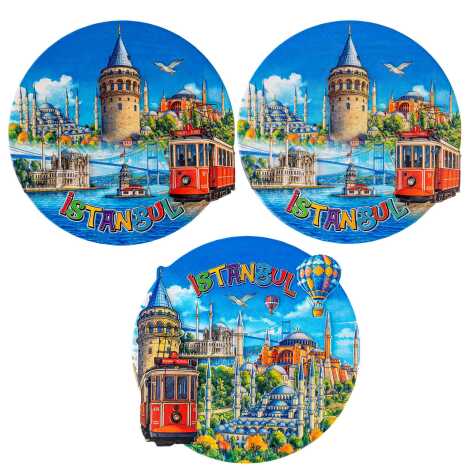 İstanbul Temalı Myros 20 Cm Uv Polyester Tabak - 2