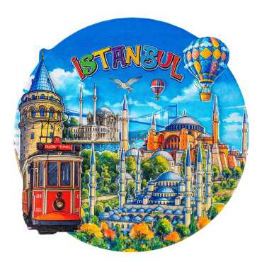İstanbul Temalı Myros 20 Cm Uv Polyester Tabak - 4