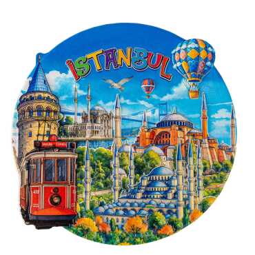 İstanbul Temalı Myros 20 Cm Uv Polyester Tabak - 6