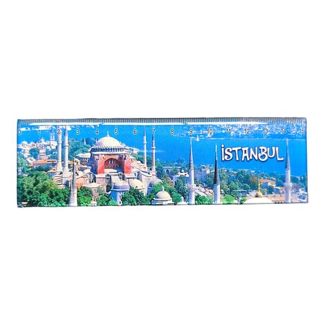 Toptan İstanbul Temalı Myros Cetvel Magnet 165*50 Mm - 1