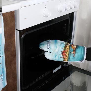 Istanbul Themed Customised Digital Printed Kitchen Glove 300x150 mm - 4