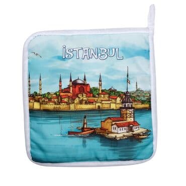 Istanbul Themed Customised Digital Printed Pot Holder 200x200 mm - 6