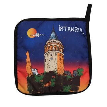 Istanbul Themed Customised Digital Printed Pot Holder 200x200 mm - 8