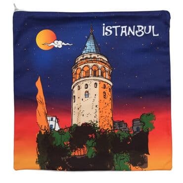 Istanbul Themed Customised Digital Printed Cushion 400x400 mm - 7