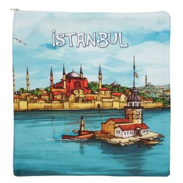 Istanbul Themed Customised Digital Printed Cushion 400x400 mm - 9