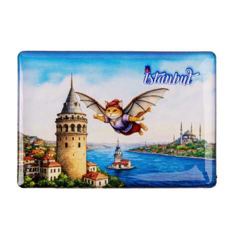 Toptan İstanbul Temalı Myros Dikdörtgen Magnet 80x55 cm - 15