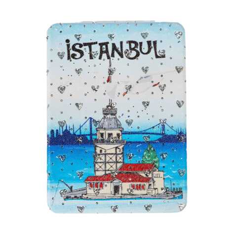 İstanbul Temalı Myros Dikdörtgen Pu Ayna - 1