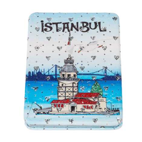 İstanbul Temalı Myros Dikdörtgen Pu Ayna - 6
