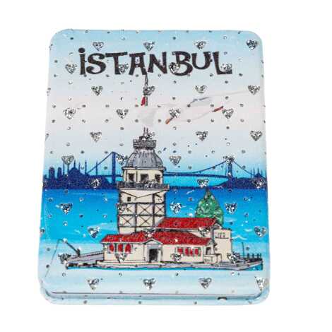 İstanbul Temalı Myros Dikdörtgen Pu Ayna - 3