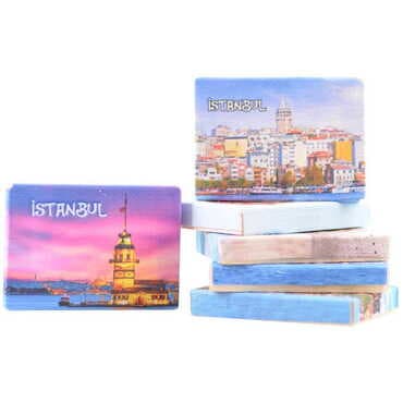 Toptan İstanbul Temalı Myros Kanvas Magnet 50x70 mm - 11