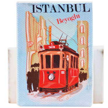 Toptan İstanbul Temalı Myros Kanvas Magnet 50x70 mm - 12