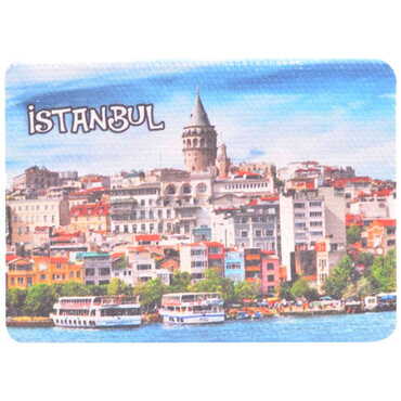 Toptan İstanbul Temalı Myros Kanvas Magnet 50x70 mm - 15