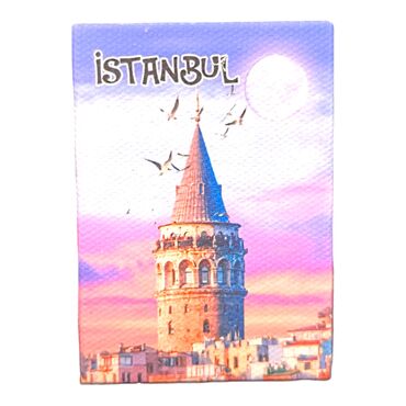 Toptan İstanbul Temalı Myros Kanvas Magnet 50x70 mm - 22