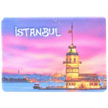 Toptan İstanbul Temalı Myros Kanvas Magnet 50x70 mm - 6